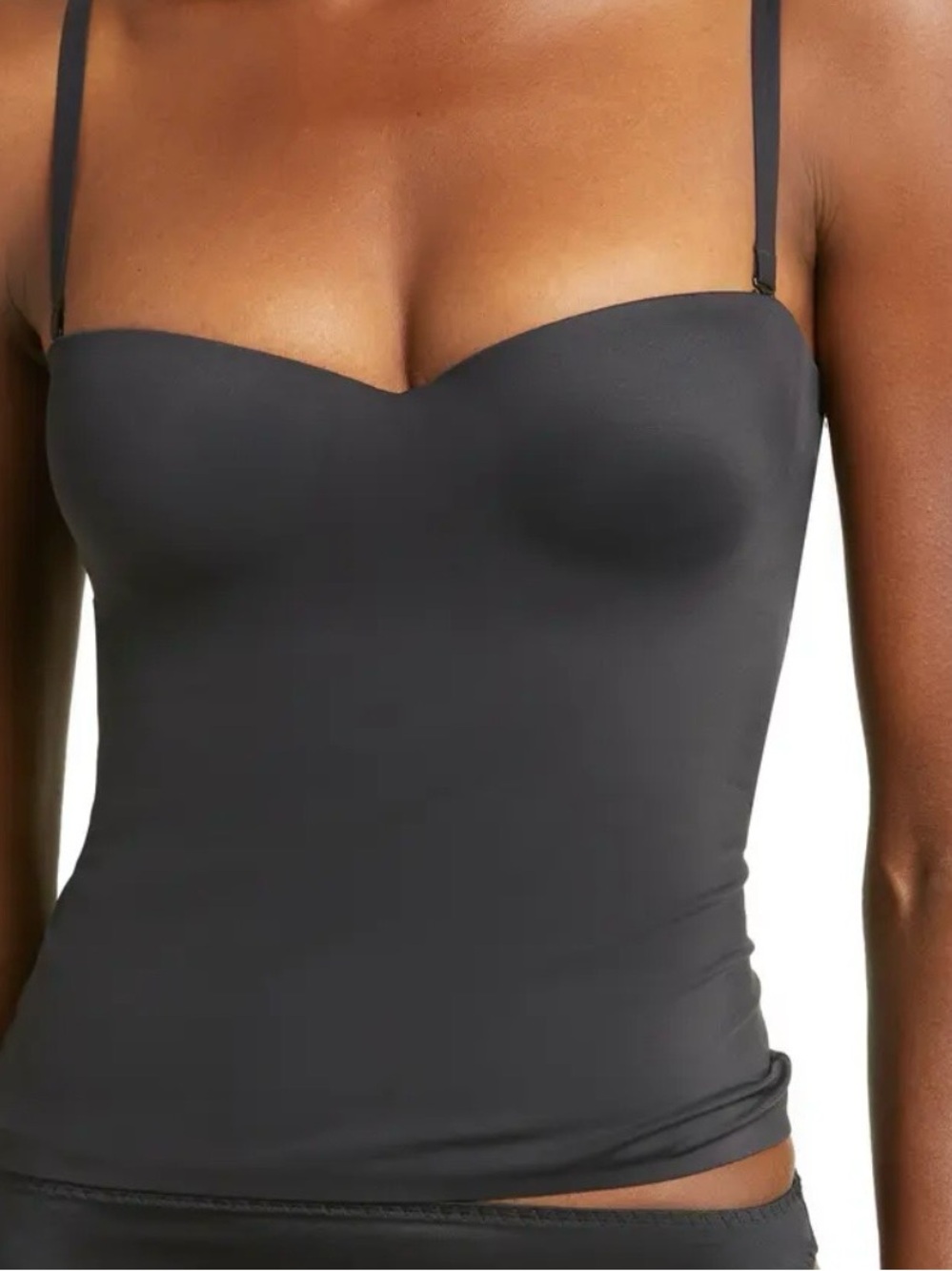 Skims contour lift underwired stretch black top